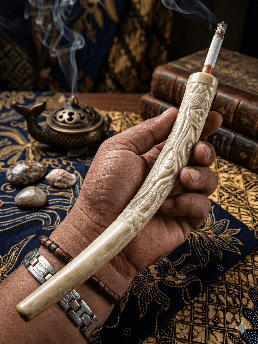 Koleksi Pipa Rokok Tulang Duyung (L) - Pipa Rokok Agus Kuntadi Sragen